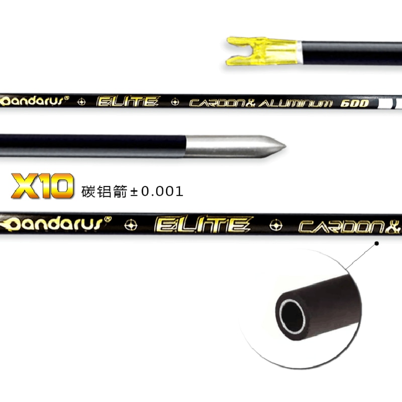 фото Трубка стрелы Pandarus X10 ELITE  Parallel Shaft 12 шт (карбон-алюминий) Трубка стрелы Pandarus X10 ELITE  Parallel Shaft 12 шт (карбон-алюминий)