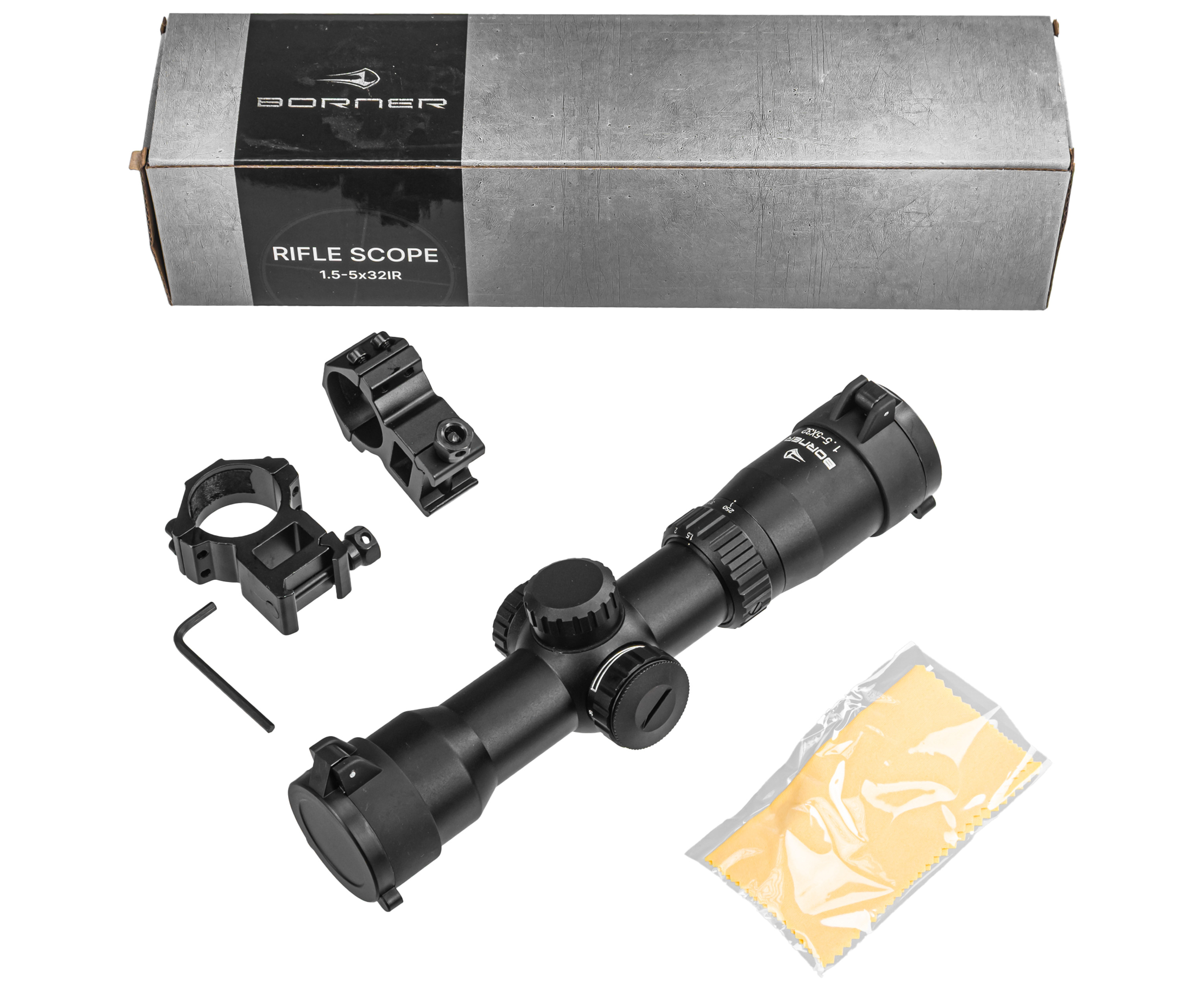 товар Прицел для арбалета оптический профессиональный 1,5-5х32 BORNER