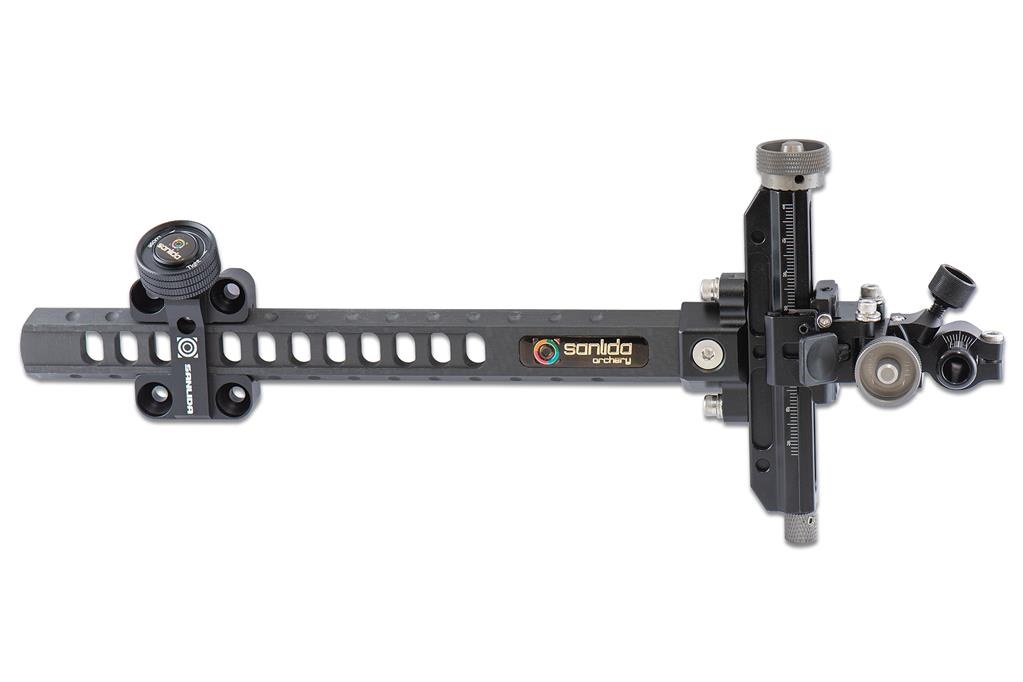 фото Спортивный прицел для блочного лука Sanlida Carbon X10 9" v2 Спортивный прицел для блочного лука Sanlida Carbon X10 9" v2