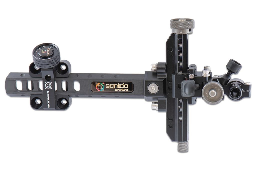 фото Спортивный прицел для блочного лука Sanlida Carbon X10 6" v2 Спортивный прицел для блочного лука Sanlida Carbon X10 6" v2