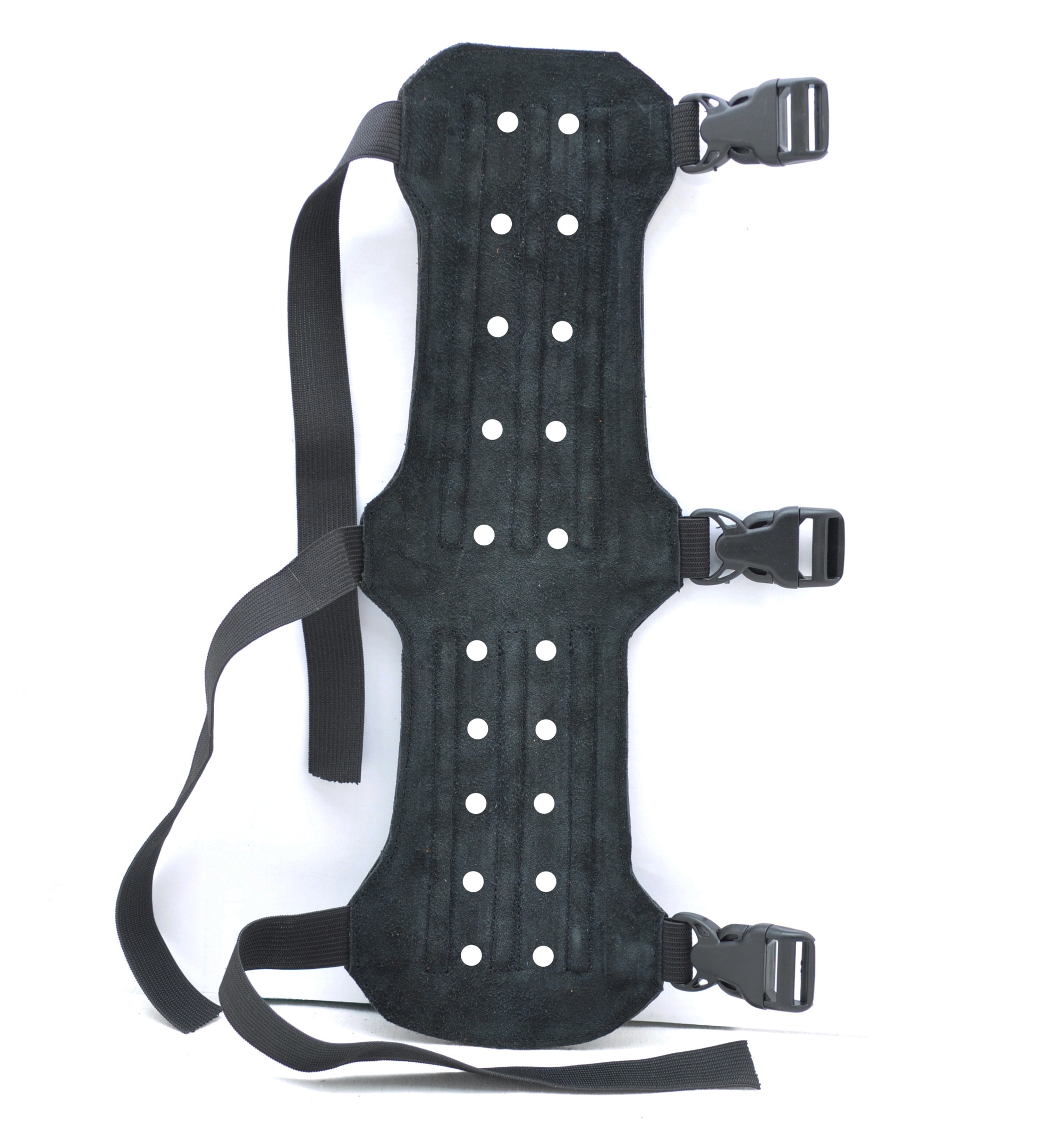 фото Крага кожаная Сармат 30 см перфорированная черная Крага кожаная Сармат 30 см перфорированная черная