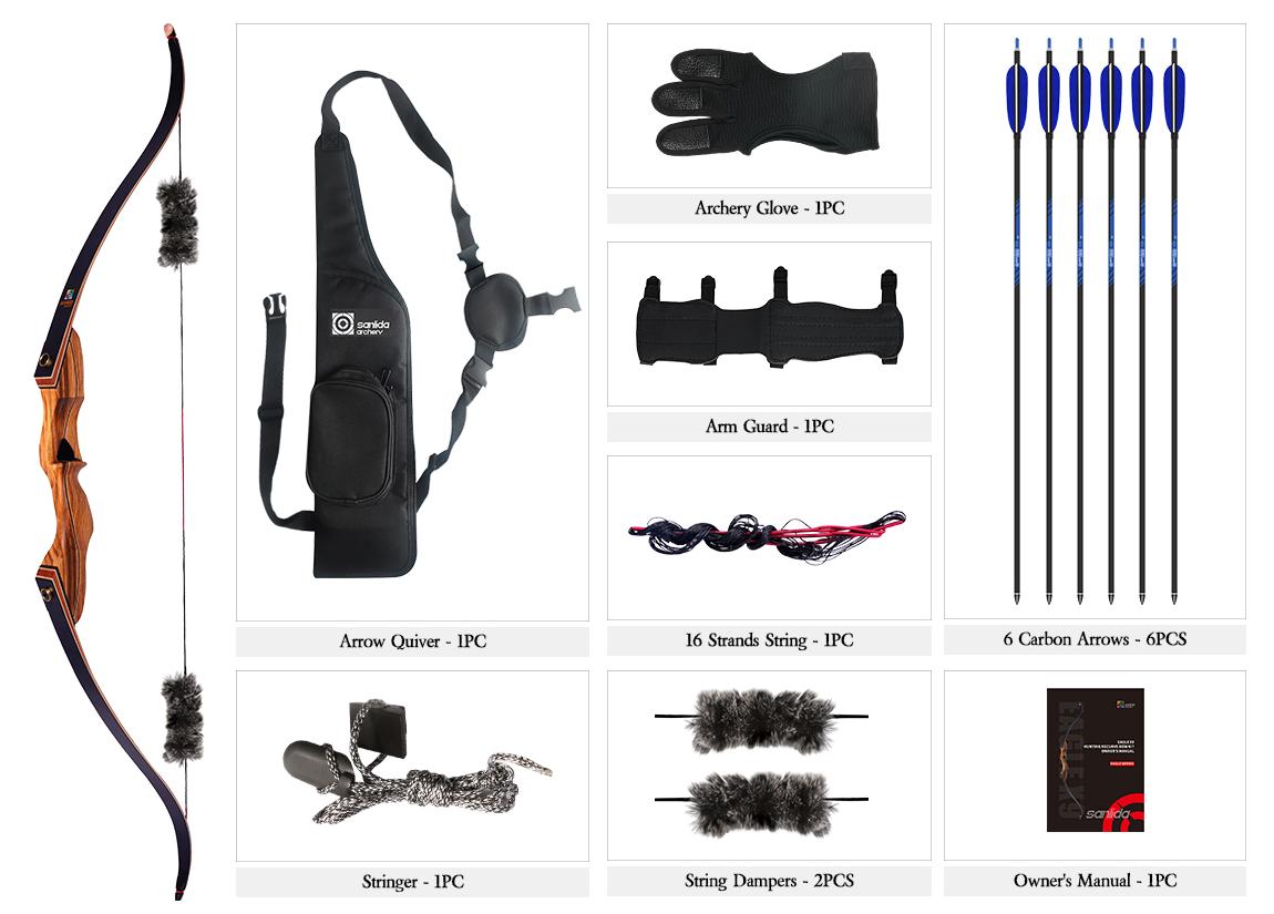 Лук традиционный разборный Sanlida Eagle X9 комплект