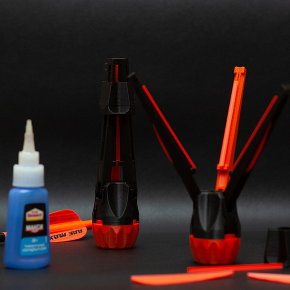 Пероклейка для лучных стрел 3 пера универсальная левый винт