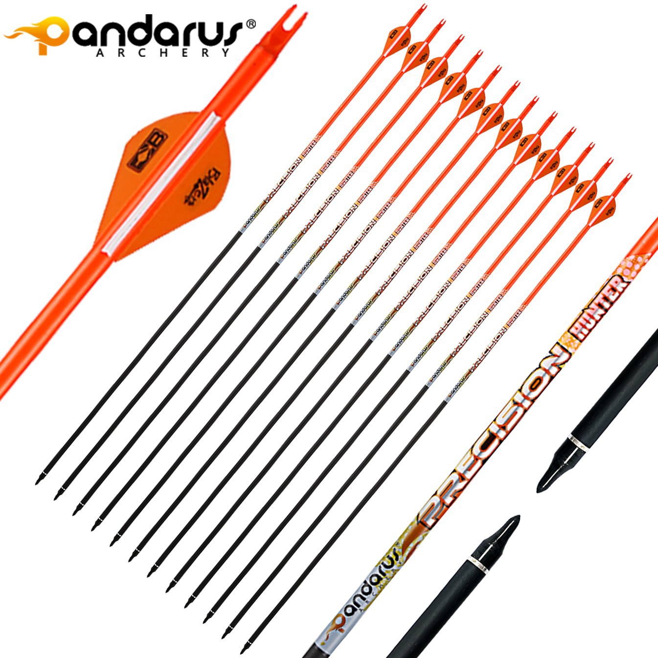 фото Стрела лучная карбоновая Pandarus Precision Hunter Стрела лучная карбоновая Pandarus Precision Hunter