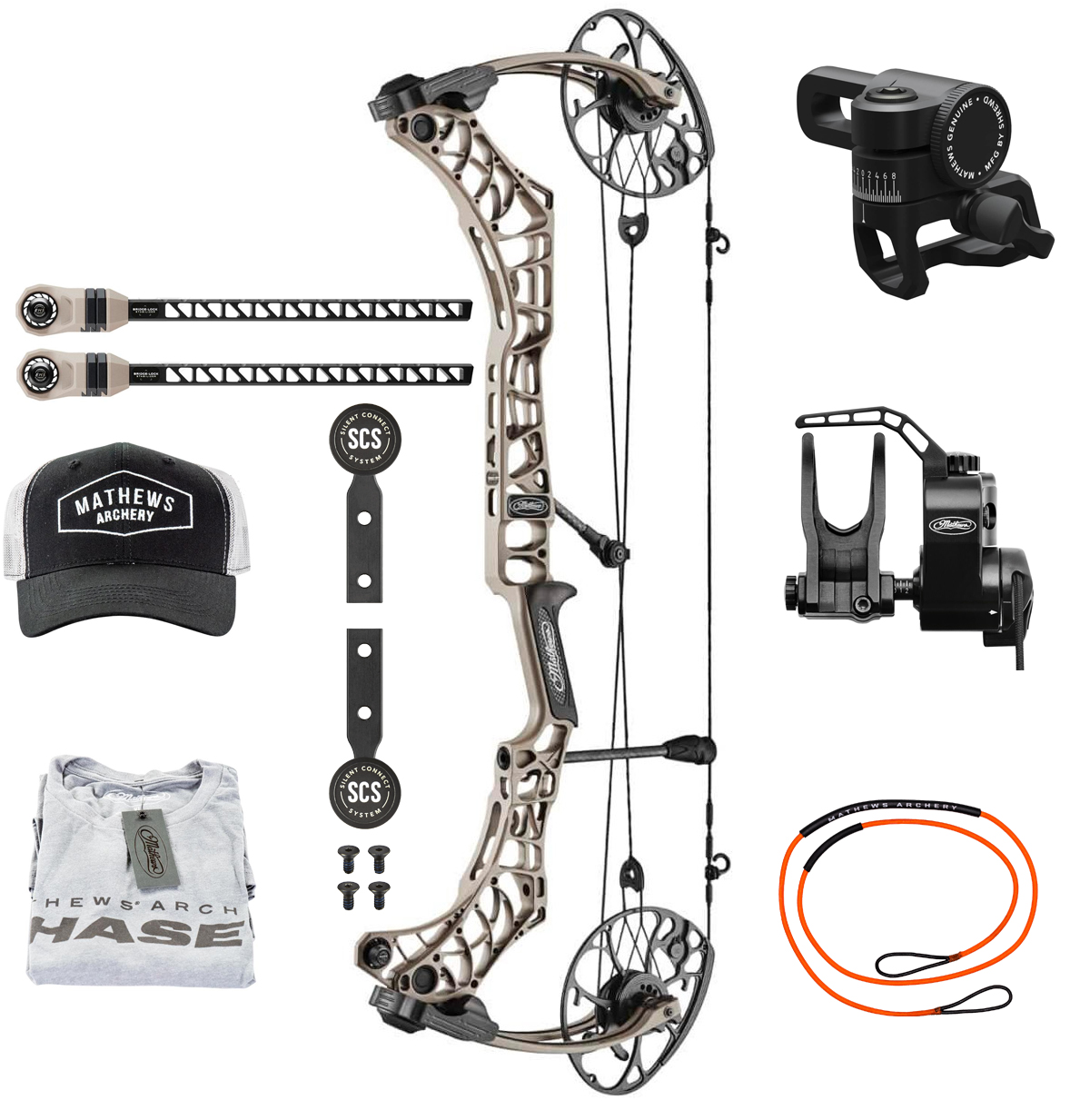 Лук блочный Mathews Phase4 29 с набором аксессуаров