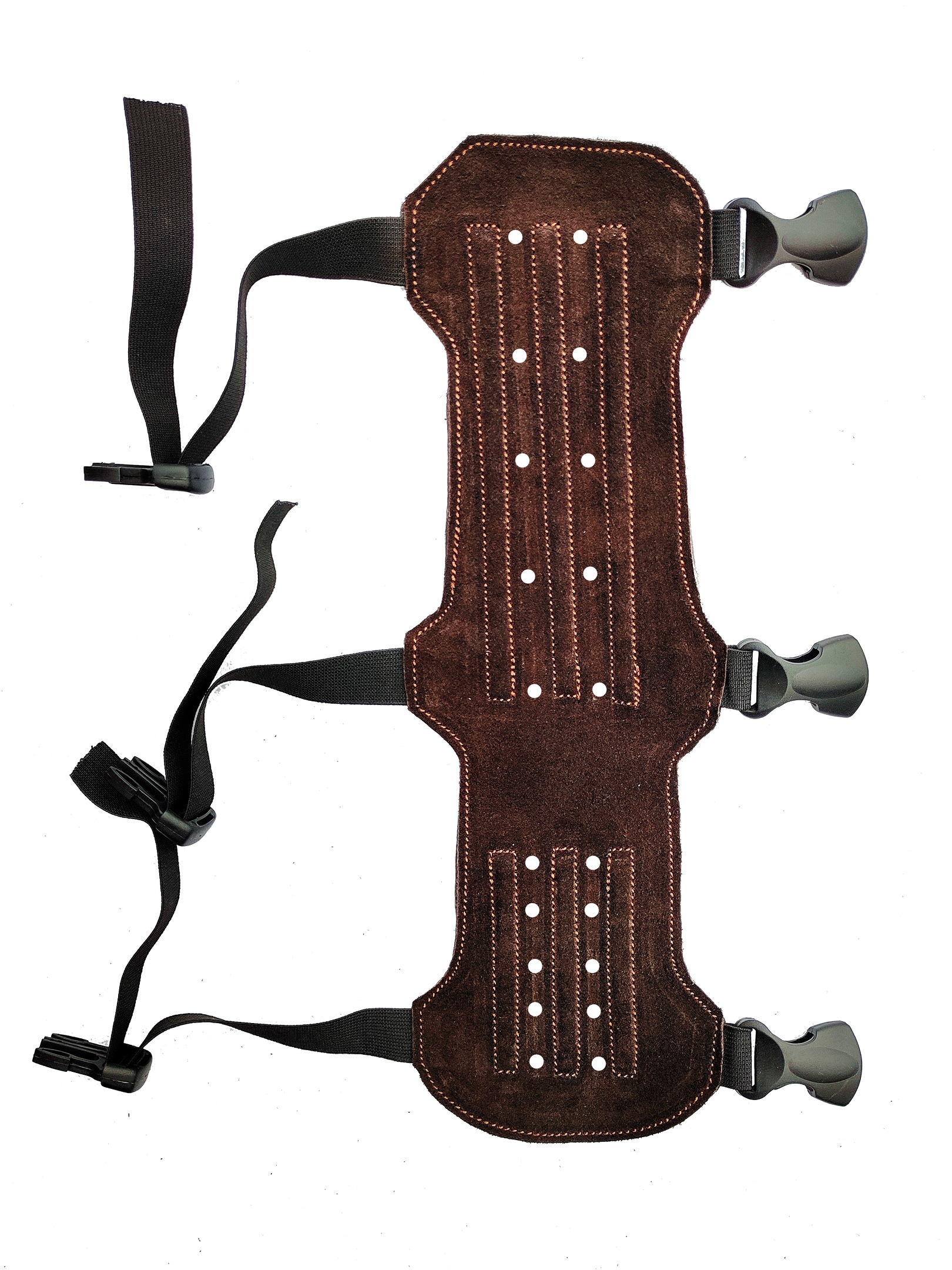 фото Крага кожаная Сармат 30 см перфорированная коричневая Крага кожаная Сармат 30 см перфорированная коричневая