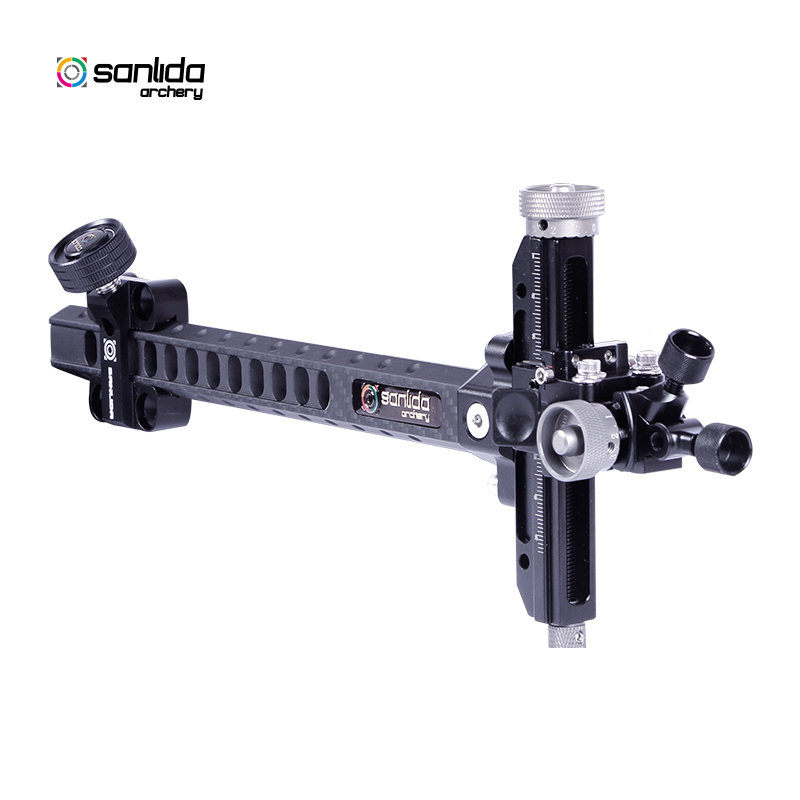 фото Спортивный прицел для блочного лука Sanlida Carbon X10 9" v2 Спортивный прицел для блочного лука Sanlida Carbon X10 9" v2