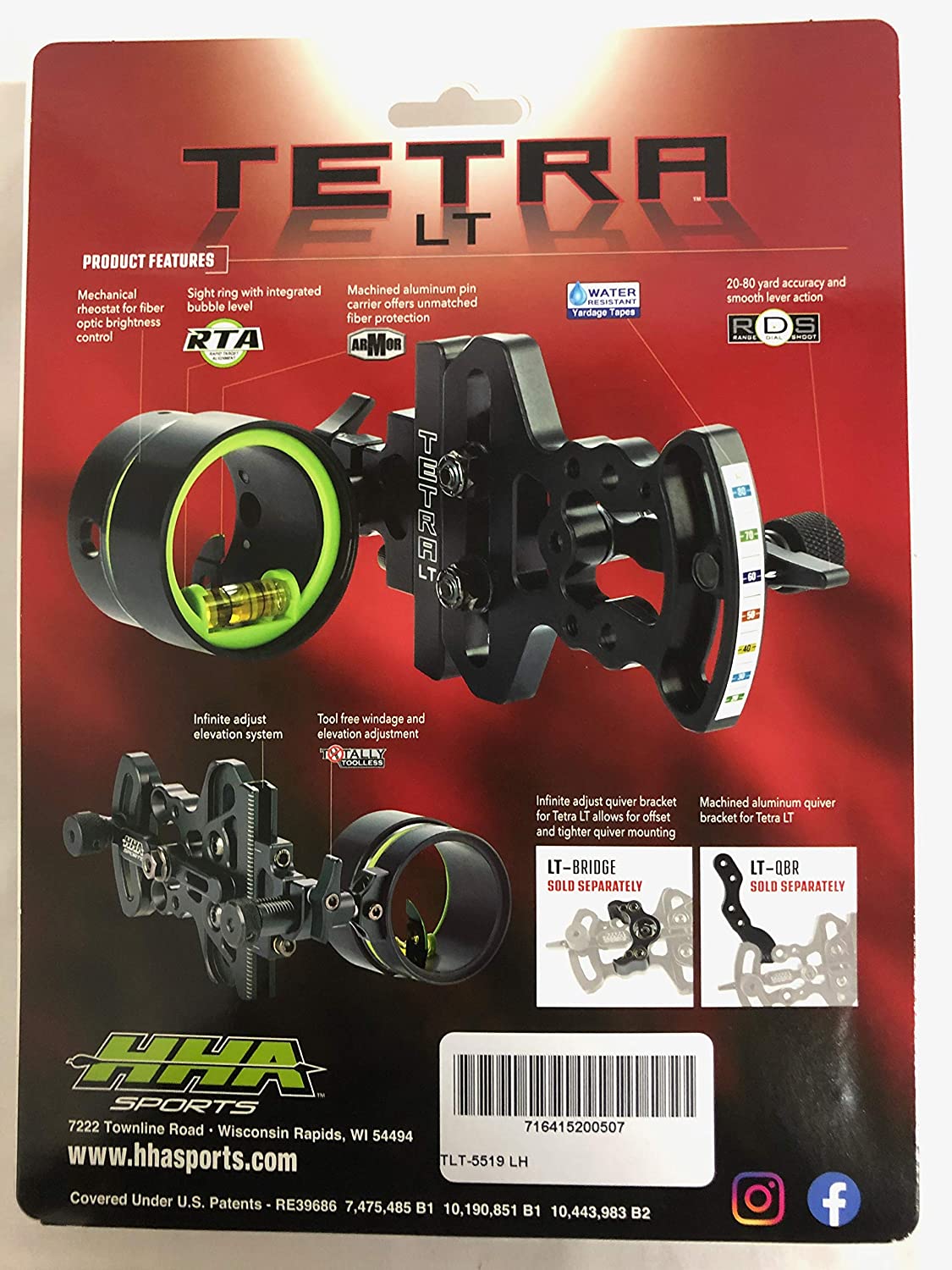 Прицел для блочного лука HHA Optimizer Tetra 5519