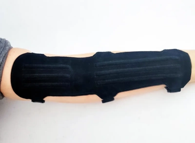 Крага кожаная Сармат 30 см черная